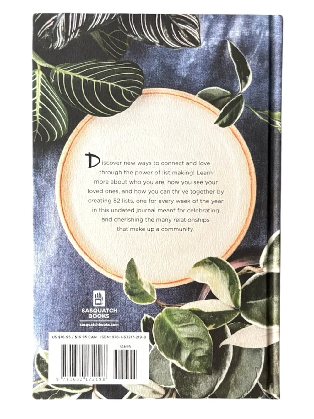 52 Lists for Togetherness Journal - Cream & Green HardCover